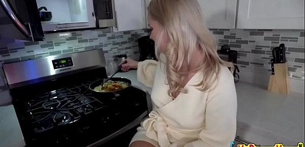  Lisey Sweet Her Stepson Grabs Her Ass in the Kitchen